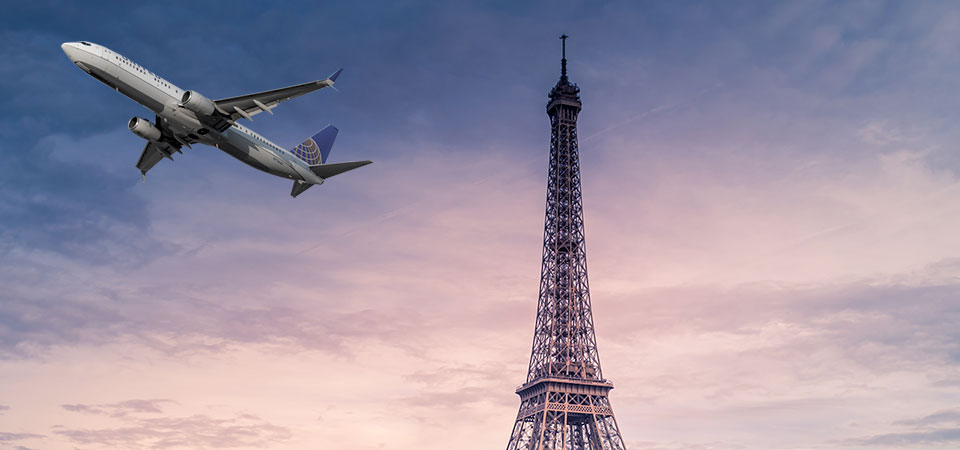 Andare a Parigi in aereo